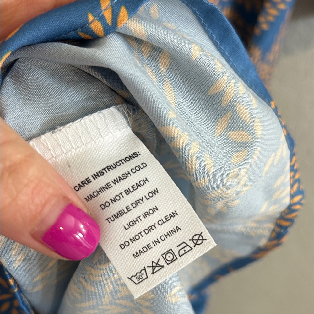 Groovy Blue Patterned sexy Dress - Picture 12 of 13